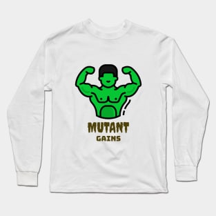 Mutant Gains - Bodybuilding Graphic Long Sleeve T-Shirt